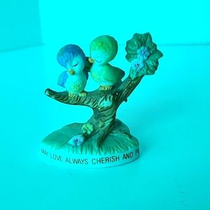 George Good Joseph Original Figurine Two Love Bird On A Tree
